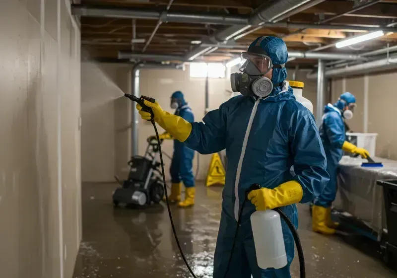 Basement Sanitization and Antimicrobial Treatment process in Manchester, IA